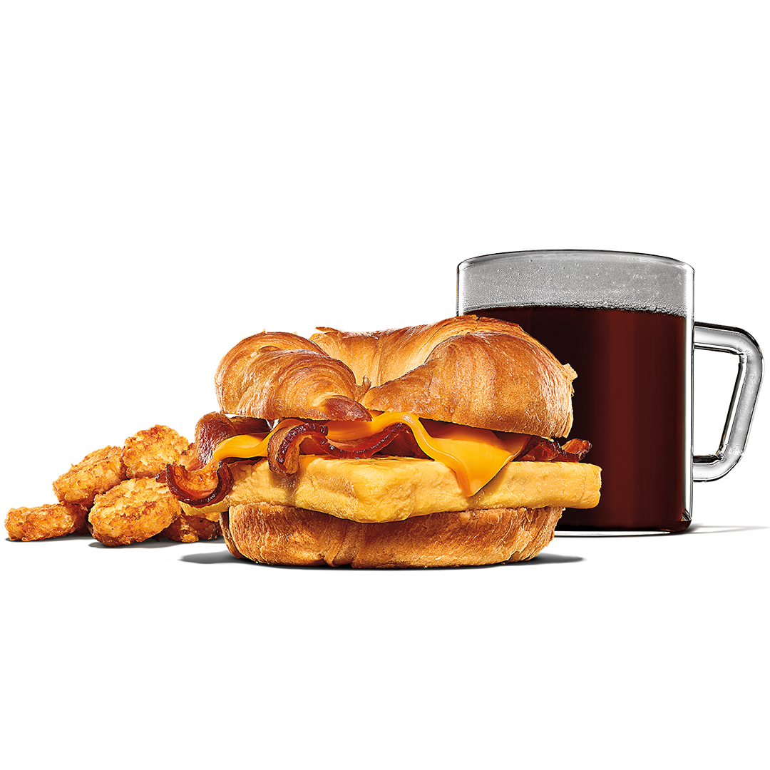Order Bacon, Egg & Cheese Croissan'wich Meal food online from Burger King store, Tannersville on bringmethat.com