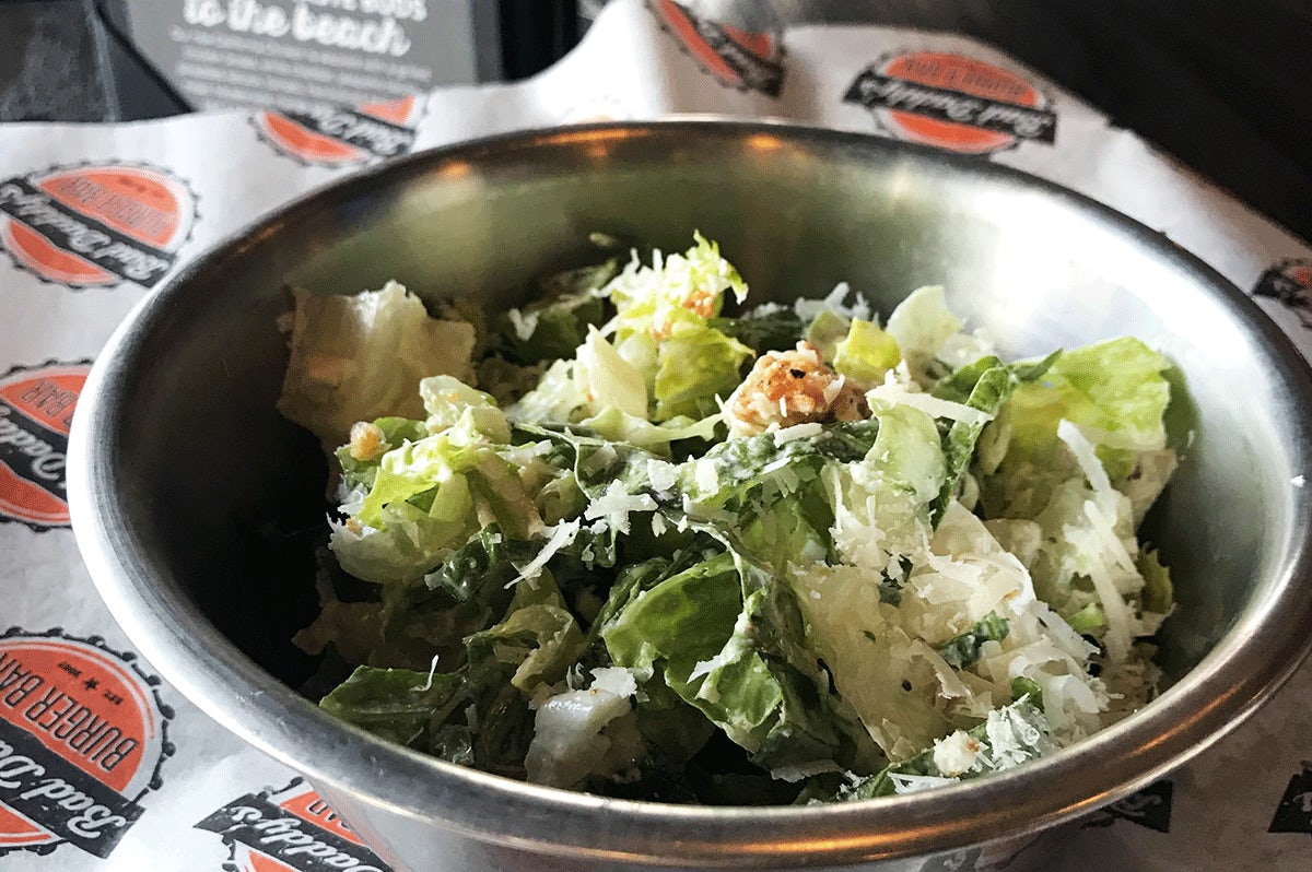 Order Charlotte's Side Caesar Salad food online from Bad Daddy's Burger Bar store, Raleigh on bringmethat.com