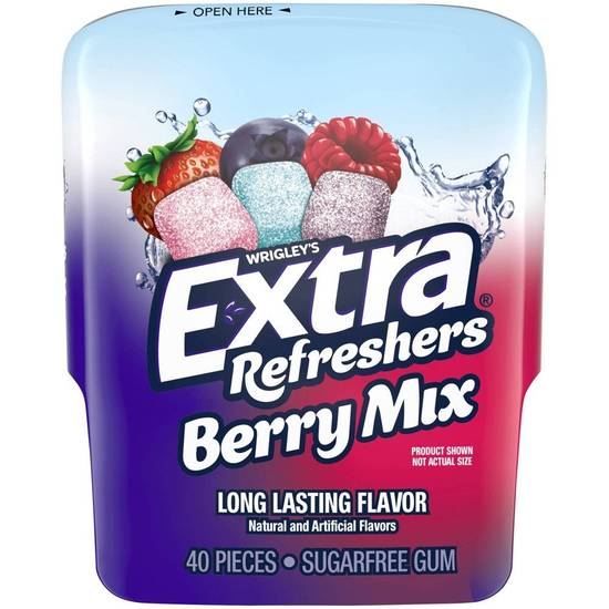 Order Extra Refreshers Berry Mix Sugar Free Gum 40 Pieces food online from Exxon Food Mart store, Port Huron on bringmethat.com