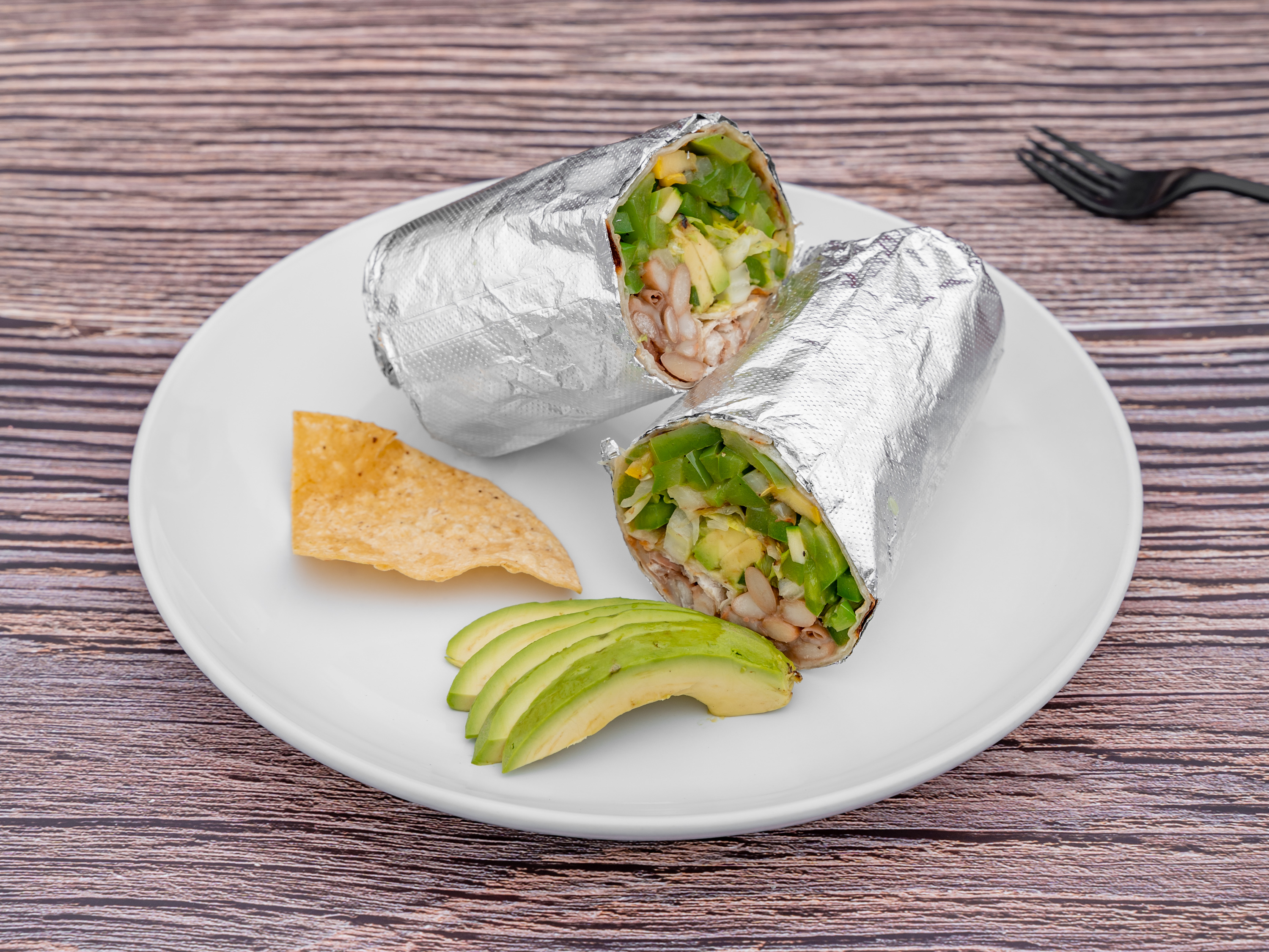 Order Burito Super Veggie food online from Little Rose Kitchen store, Daly City on bringmethat.com