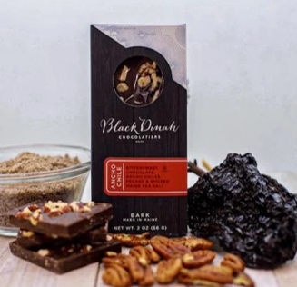 Order Chocolate Ancho Chile Bark food online from Black Dinah Chocolatiers store, Westbrook on bringmethat.com