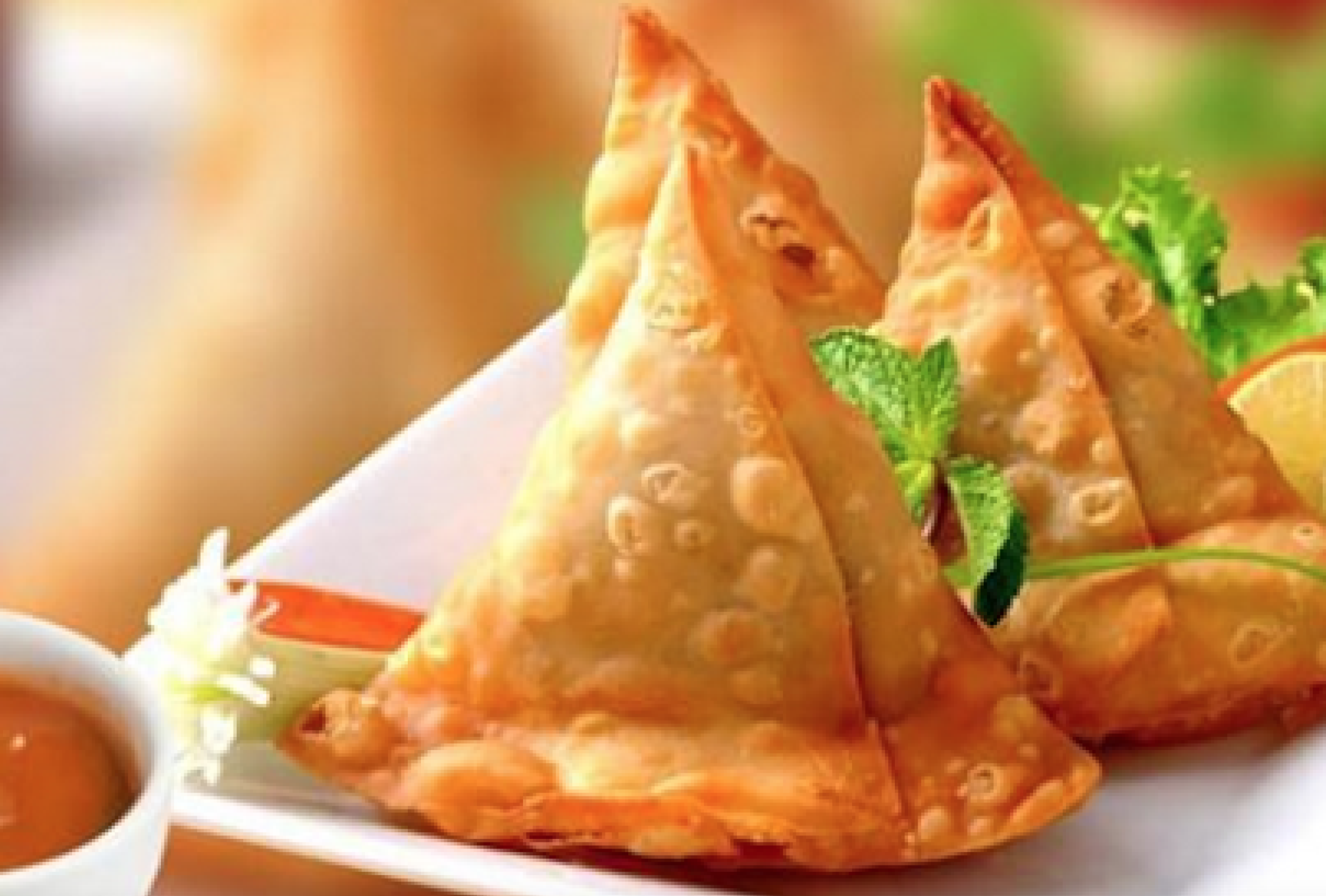 Order Samosa (3 pcs) food online from India Cafe store, White Plains on bringmethat.com