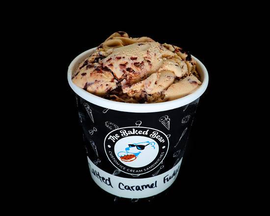 Order Salted Caramel Fudge Pint food online from The Baked Bear store, South Lake Tahoe on bringmethat.com
