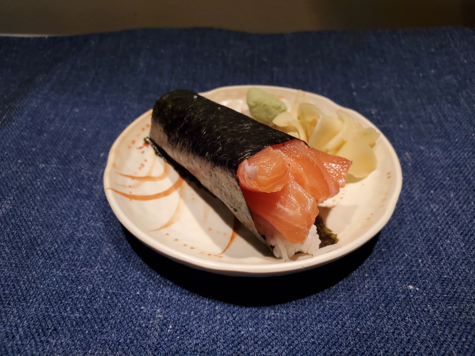 Order Salmon Hand Roll food online from Taiko store, Irvine on bringmethat.com