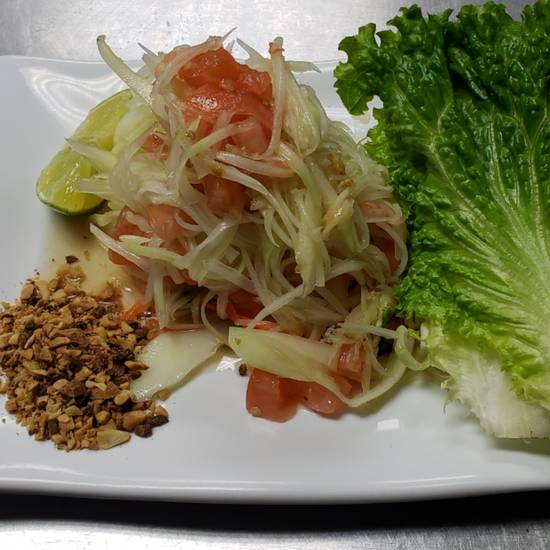 Order 7. Papaya Salad food online from Vientiane Restaurant store, West Sacramento on bringmethat.com