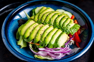 Order Avocado Salad food online from Kinha Sushi store, Garden City on bringmethat.com