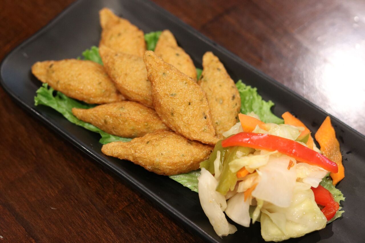 Order Fried Fish Cakes (8) food online from Capital Noodle Bar store, Irvine on bringmethat.com