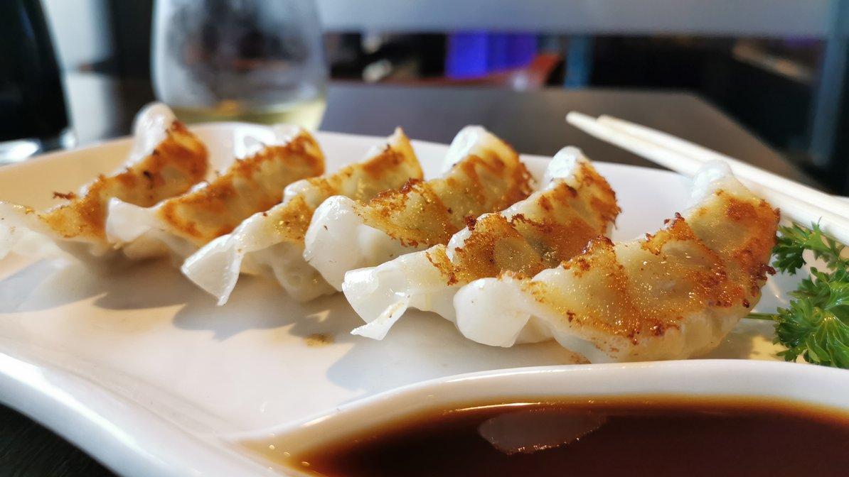 Order Pork Gyoza food online from Ginza Japanese Cuisine store, Wethersfield on bringmethat.com