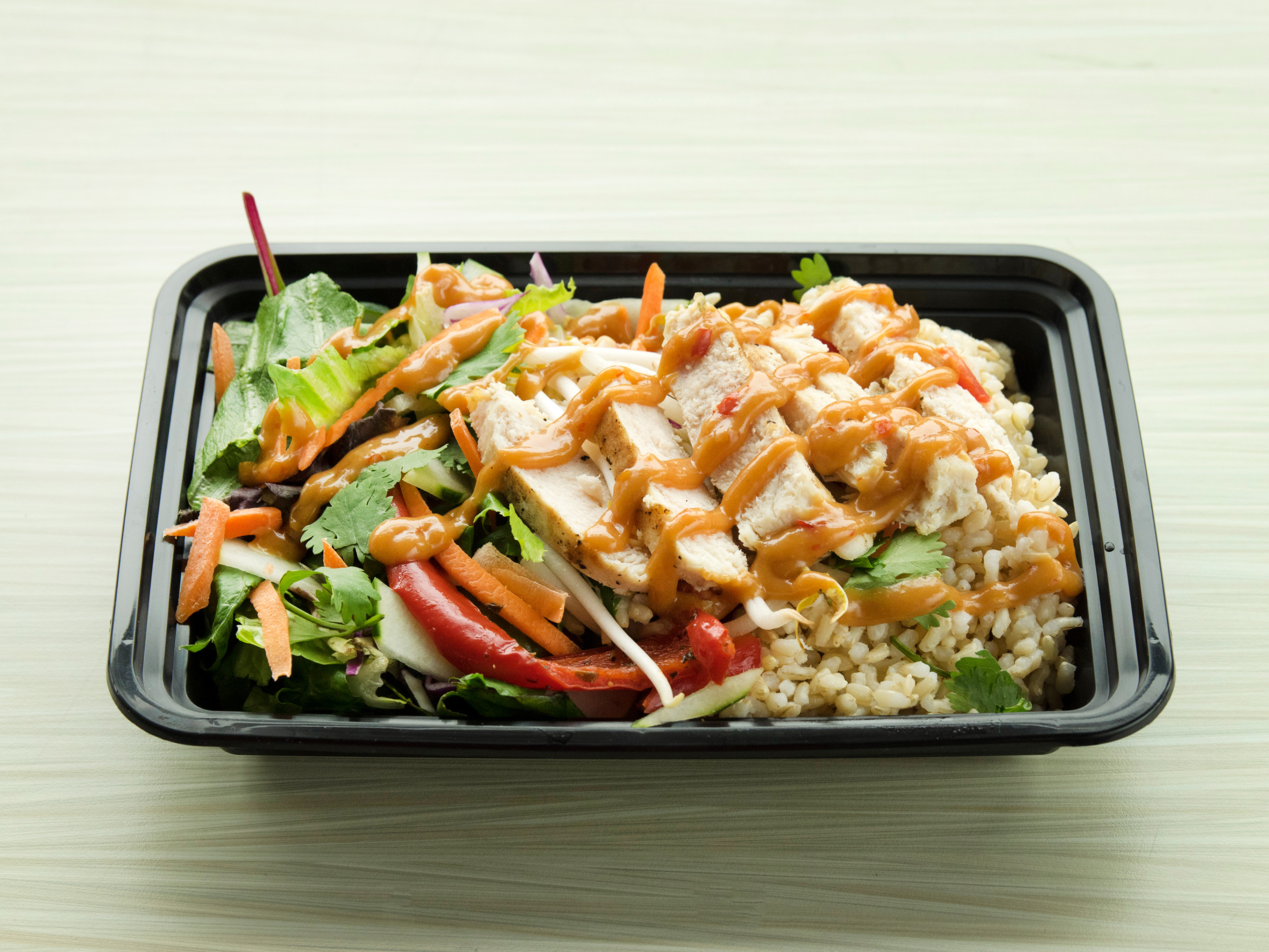 Order Thai Bowl food online from On A Roll Cafe store, San Diego on bringmethat.com