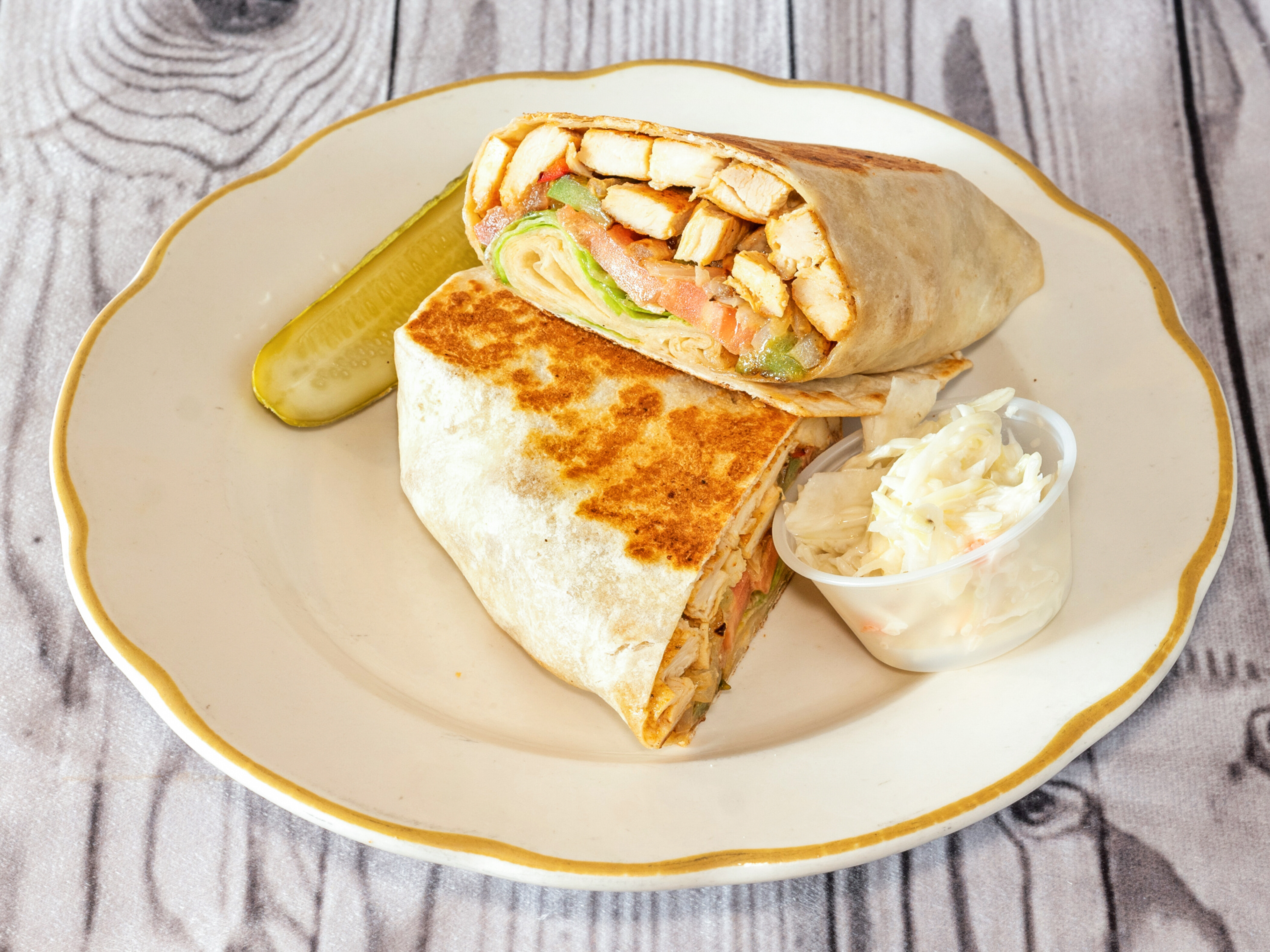 Order Grilled Chicken Wrap food online from Wings And Things store, Union City on bringmethat.com