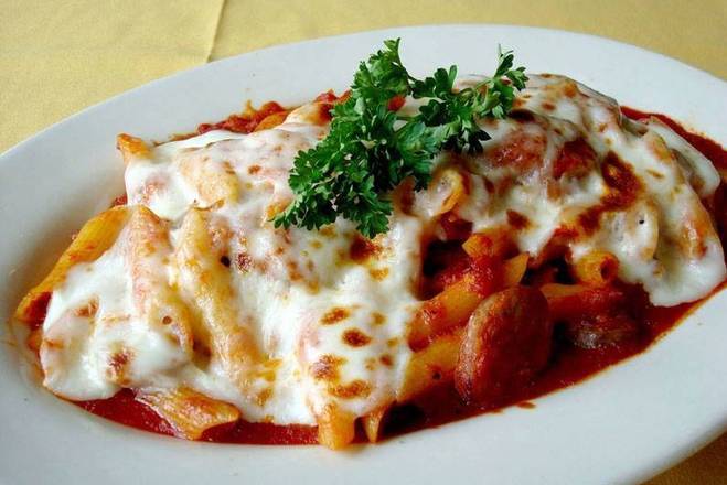Order Penne alla Siciliana food online from La Focaccia Italian Grill store, San Antonio on bringmethat.com