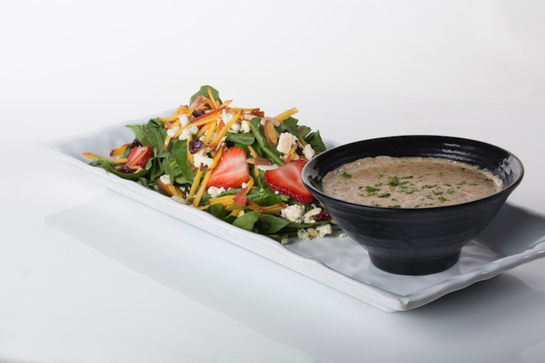Order 1/2 Spinach Salad** food online from Fresh To Order - Cumberland Mall store, Atlanta on bringmethat.com