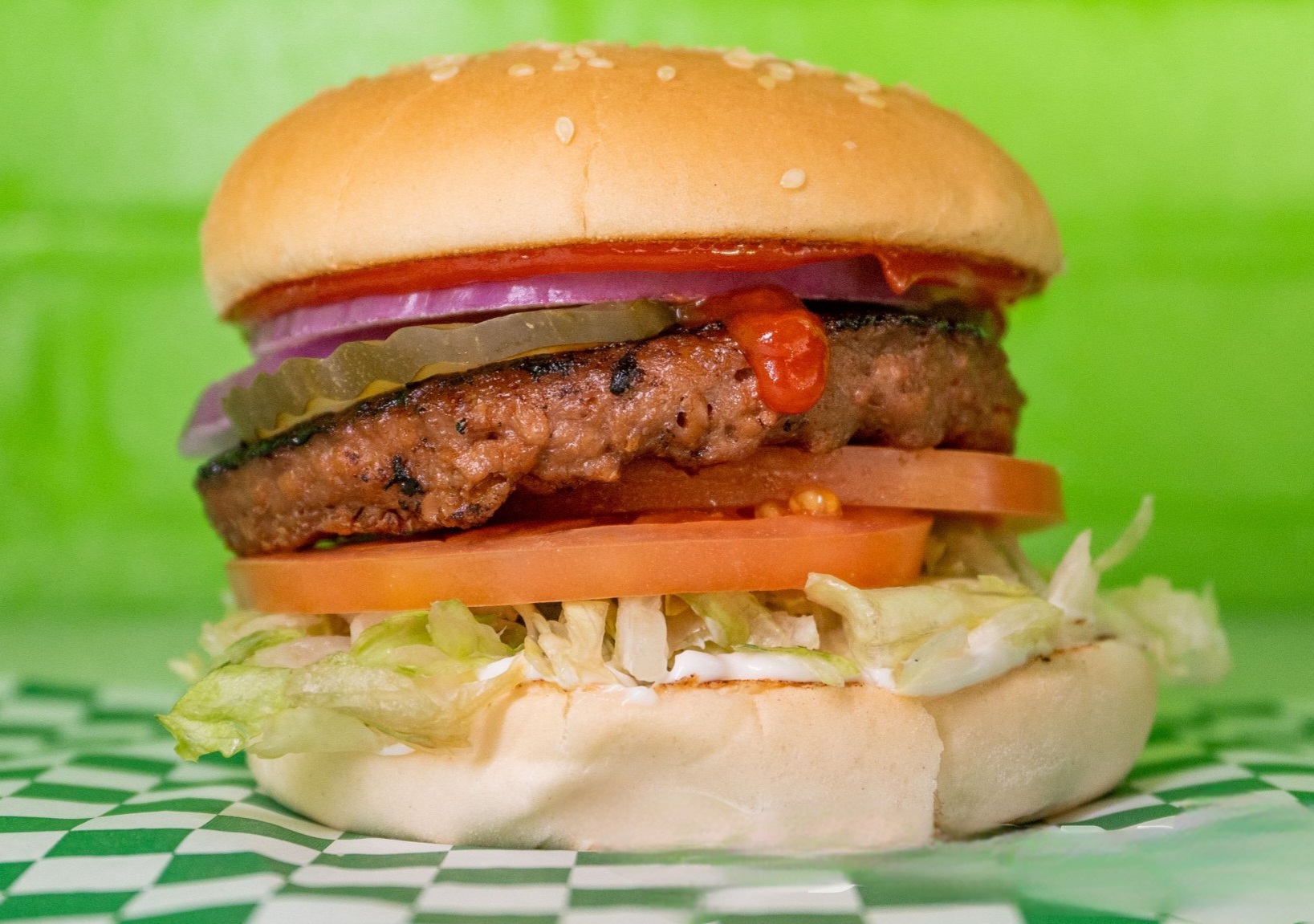 Order Classic Peace Burger food online from Veg & Go store, Riverside on bringmethat.com