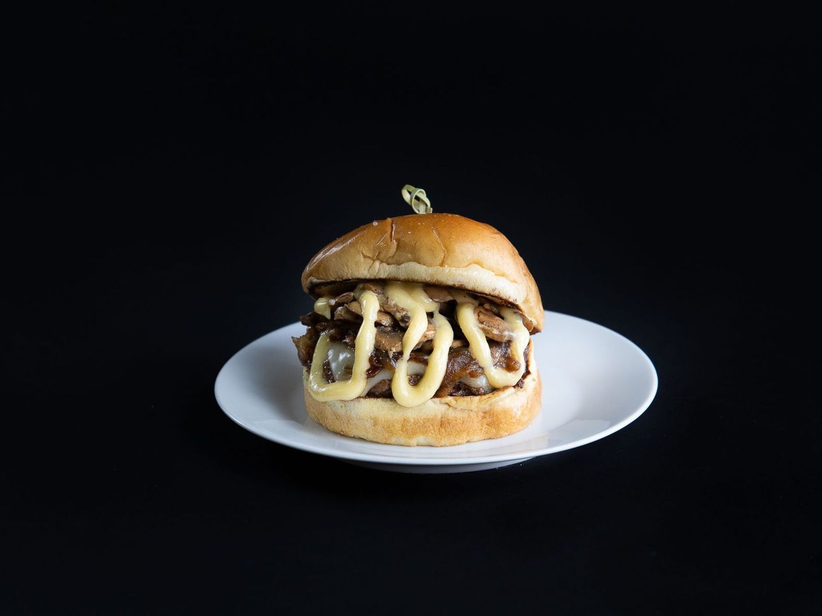 Order White Truffle Burger food online from Aioli Burger Restaurant store, Phoenix on bringmethat.com