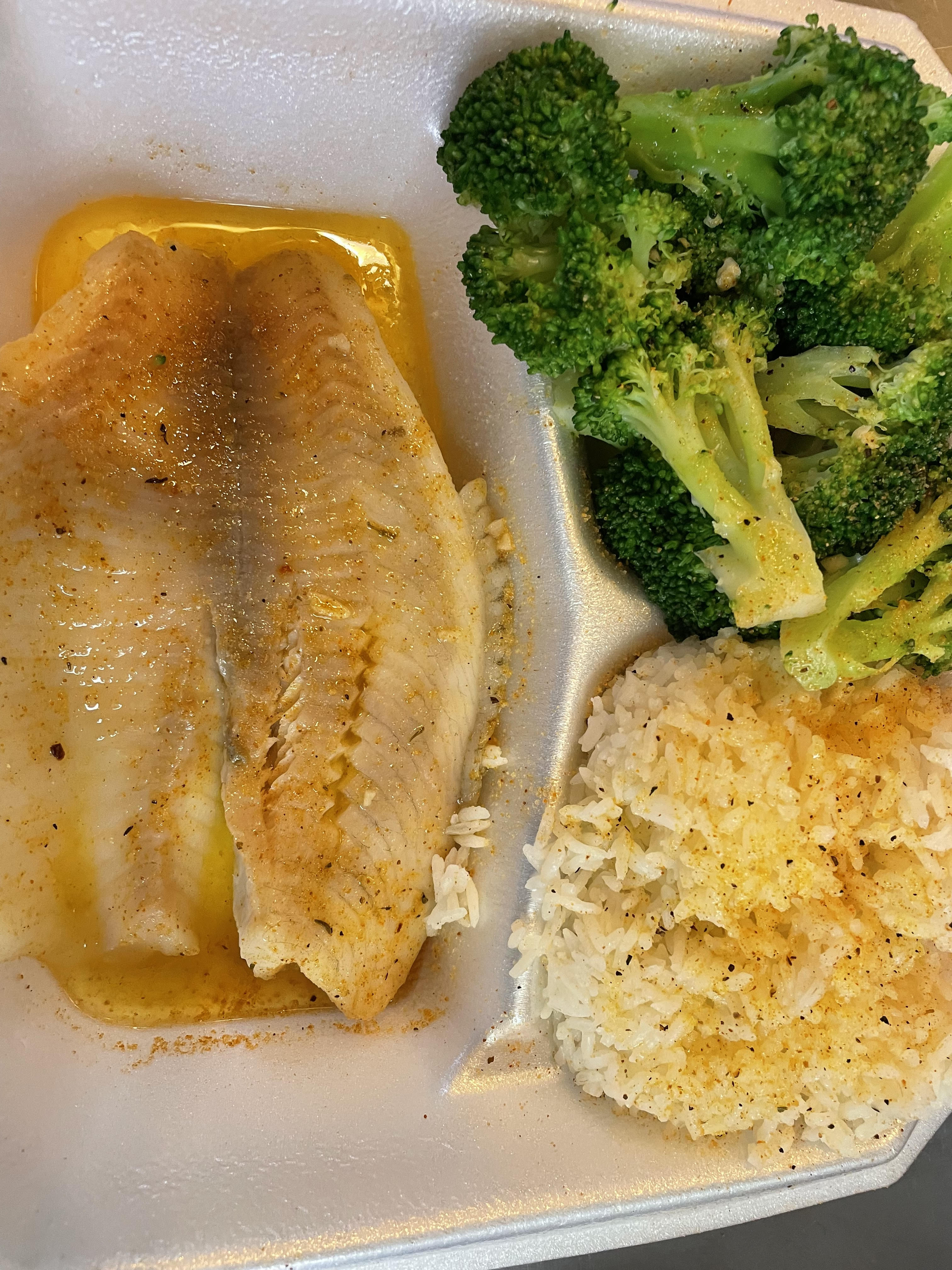 Order 406. One Tilapia Steamed with 2 Sides food online from Philly Seafood store, Philadelphia on bringmethat.com