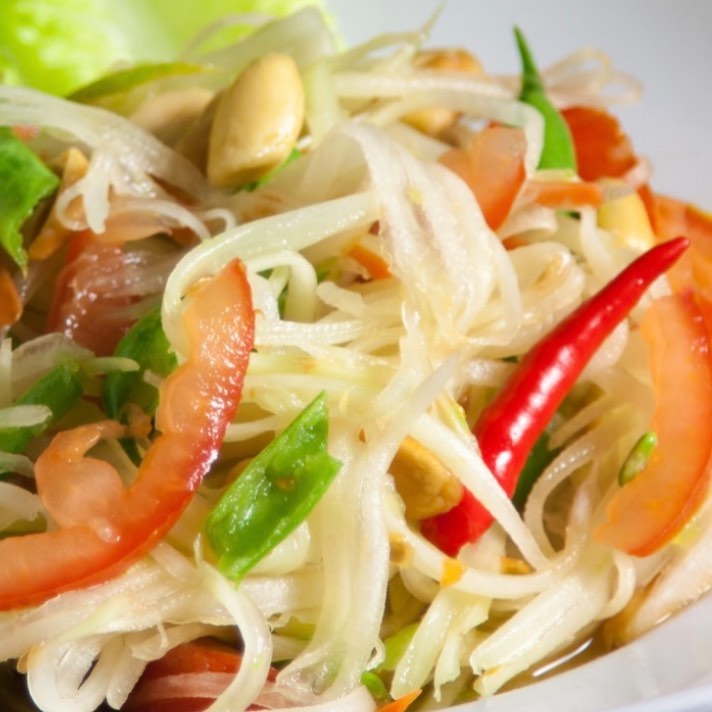 Order Papaya Salad food online from Lanna Thai Cuisine store, San Diego on bringmethat.com