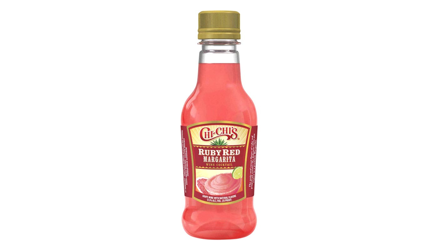 Order Chi Chis Ruby Red Margarita 187ml Bottle food online from M & M Liquor & Jr Market store, Anaheim on bringmethat.com