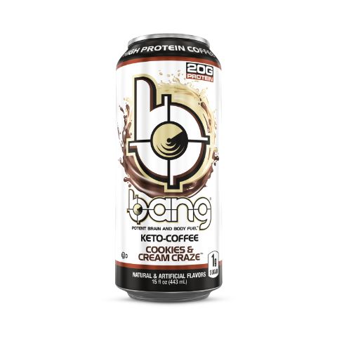 Order Bang Keto Coffee Cookies & Cream Craze 15oz food online from 7-Eleven store, Christiansburg on bringmethat.com