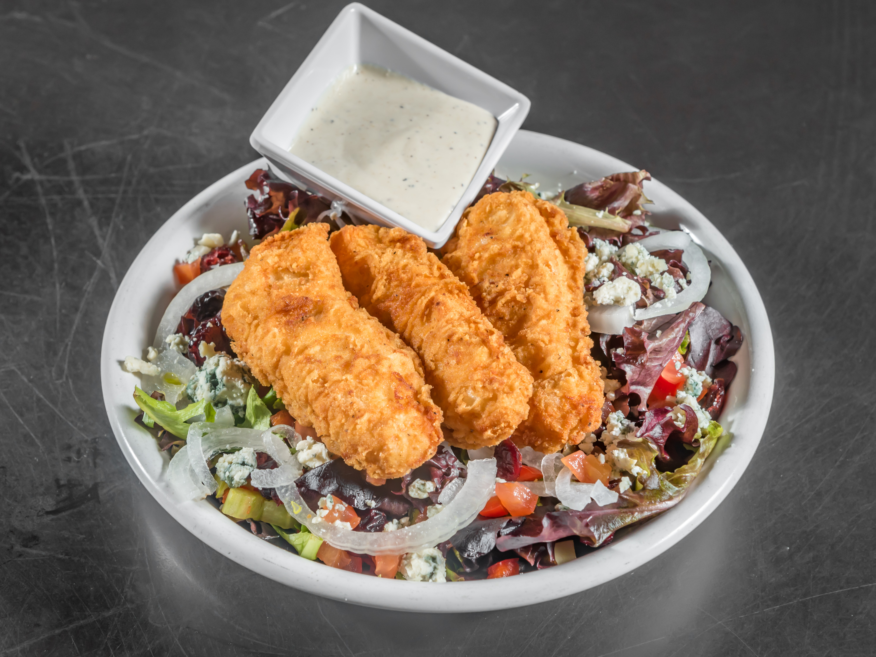 Order Crispy Chicken Bowl food online from 5 Star Burgers store, Albuquerque on bringmethat.com