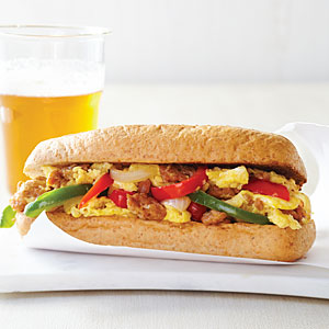 Order 7" Peppers, Potatoes and Egg Sandwich food online from Ametis Pizza store, Clifton on bringmethat.com