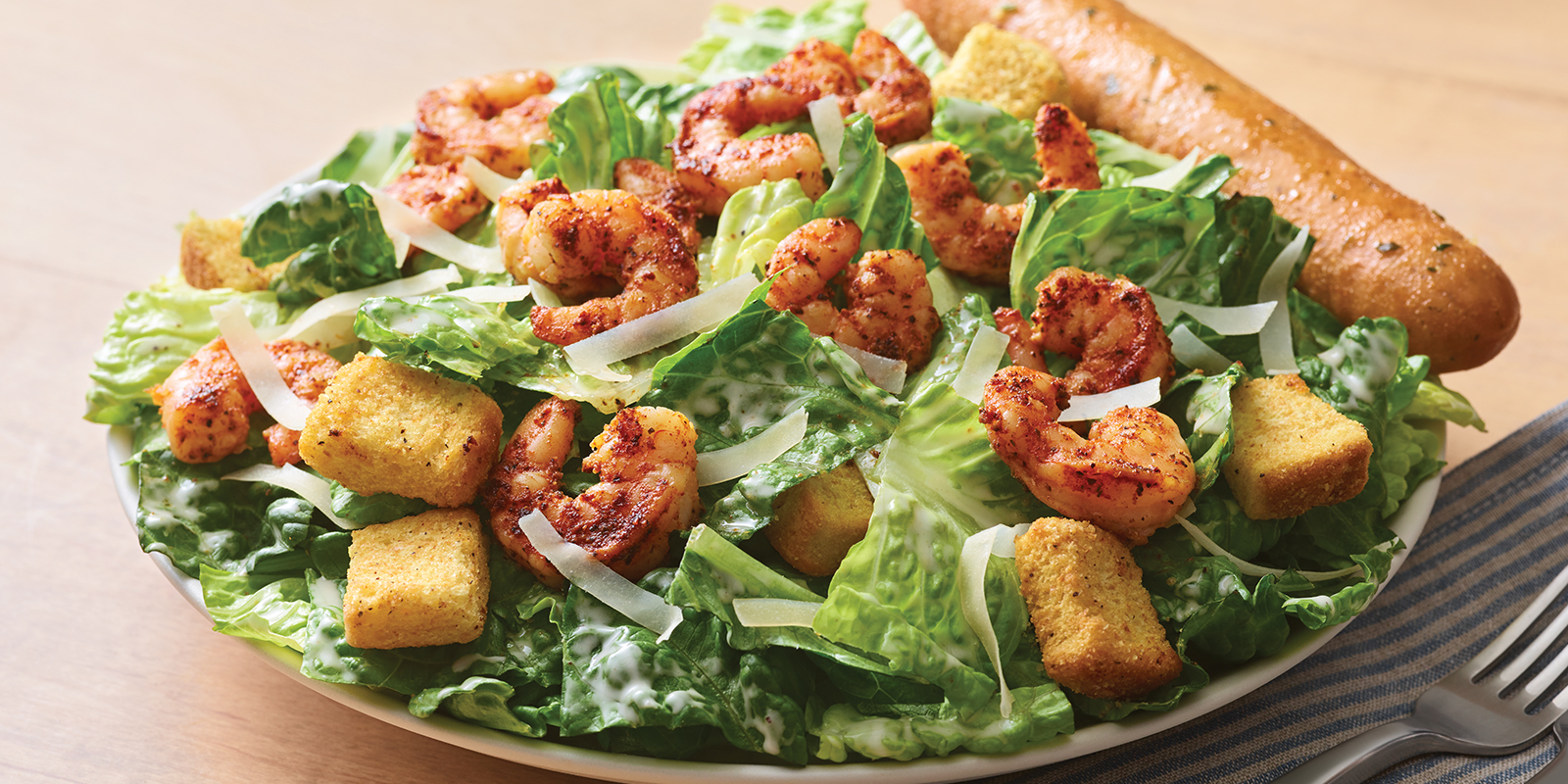 Order Blackened Shrimp Caesar Salad food online from Applebee store, Erie on bringmethat.com