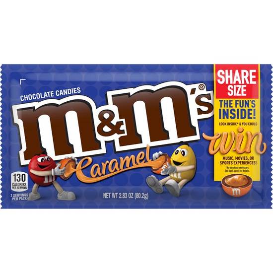 Order M&Ms Caramel Chocolate Candy Share Size food online from Exxon Food Mart store, Port Huron on bringmethat.com