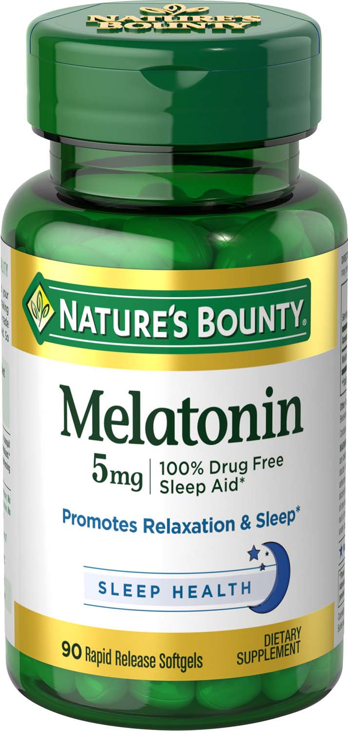 Order Nature's Bounty Melatonin Rapid Release Softgels - 5mg, 90 ct food online from Rite Aid store, Cathedral City on bringmethat.com