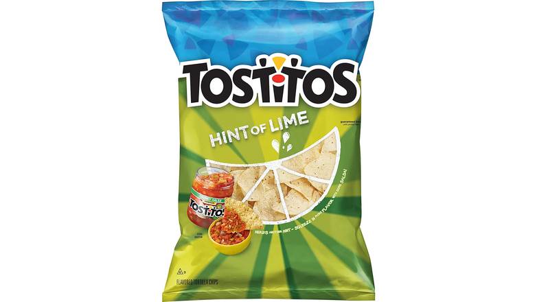 Order Tostitos Hint of Lime Tortilla Chips food online from Route 7 Food Mart store, Norwalk on bringmethat.com