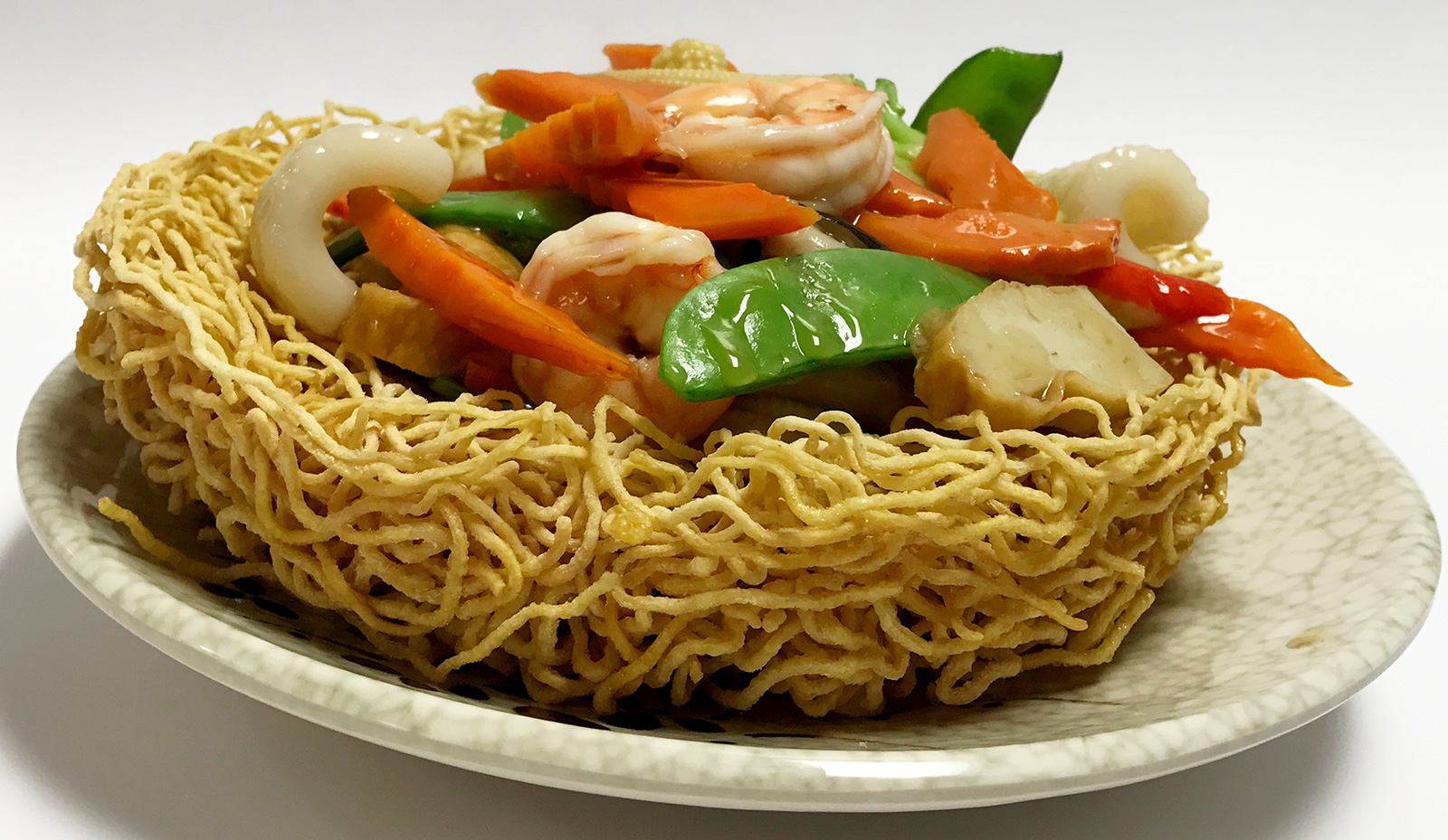 Order H19. Seafood Pan Fried Noodle food online from Great Wall Restaurant store, Flushing on bringmethat.com