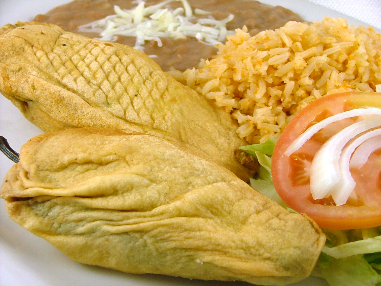 Order Chiles Rellenos food online from El Pastor Mexican Restaurant store, Madison on bringmethat.com