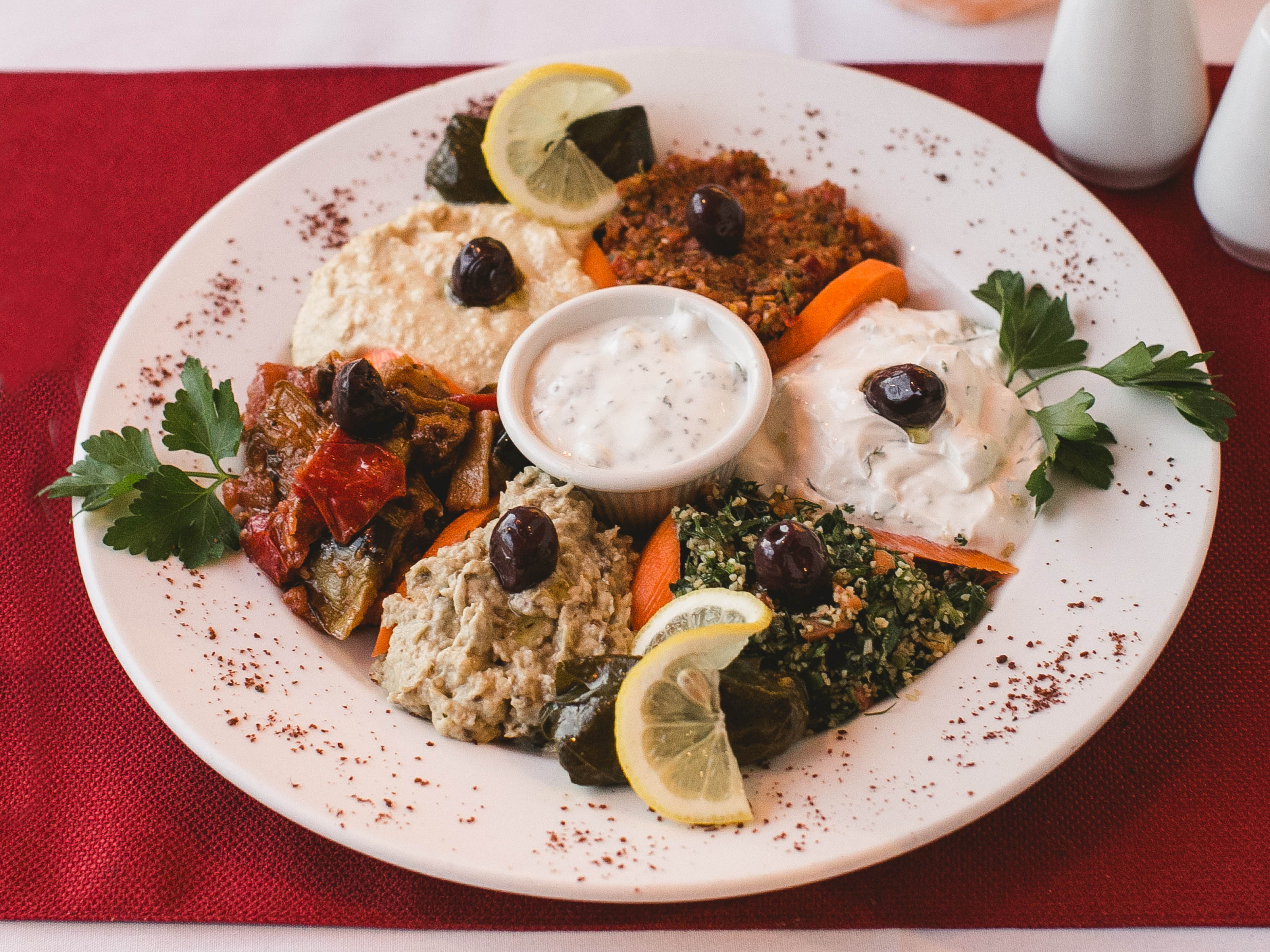 Order Mixed Cold Appetizer food online from Family Mediterranean Cuisine store, Pitman on bringmethat.com