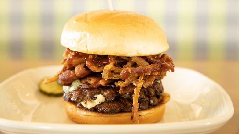 Order Western Bleu Cheese Burger food online from Truland Burgers & Greens store, Chandler on bringmethat.com