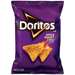 Order Doritos Spicy Sweet Chili ( Large Bag ) food online from Chicken Delight of Rahway store, Rahway on bringmethat.com