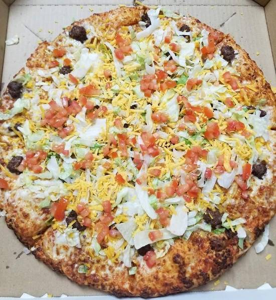 Order Taco Pizza food online from Fat Belly Pizza store, Stratmoor on bringmethat.com