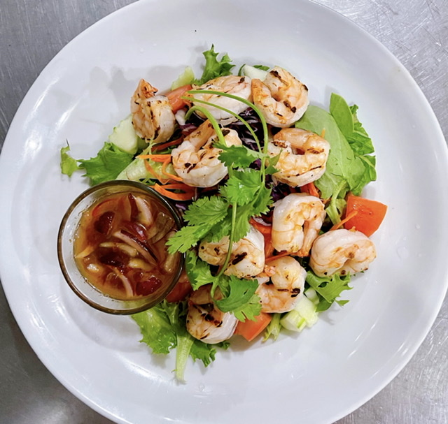Order Grilled Shrimp Salad food online from Baramee thai store, San Pedro on bringmethat.com