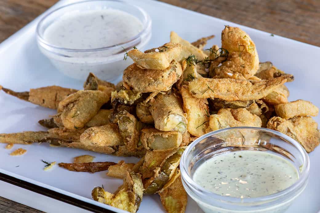 Order Fried Pickles food online from The Boot Room store, Durham on bringmethat.com