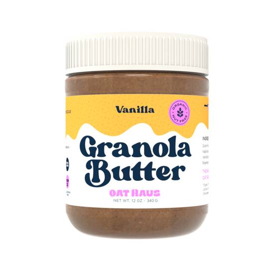 Order Oat Haus Vanilla Granola Butter 12oz food online from Everyday Needs by Gopuff store, Pittsburgh on bringmethat.com