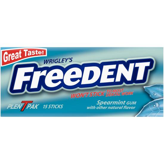 Order Wrigley's Freedent Gums Spearmint (15 ct) food online from Rite Aid store, Eugene on bringmethat.com