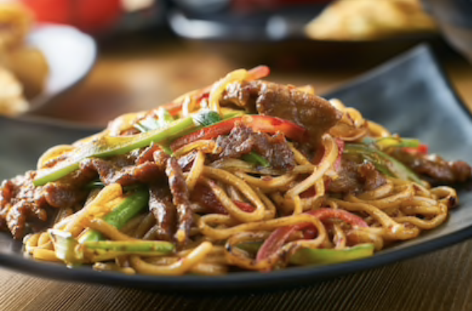 Order Beef Lo Mein food online from Tokyo Bay Restaurant store, Roswell on bringmethat.com