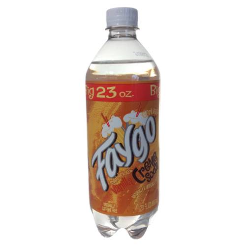 Order Faygo Creme Soda - 23 oz Bottle/Single food online from Bottle Shop & Spirits store, Los Alamitos on bringmethat.com