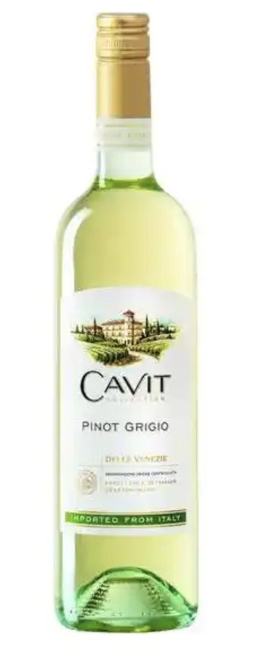 Order Cavit Pinot Grigio750 ml. food online from G & G Liquors store, Lawndale on bringmethat.com