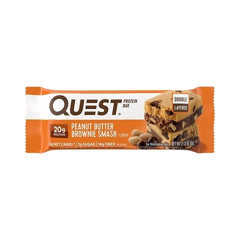 Order Quest Peanut Butter Brownie Smash Protein Bar 2.12oz. food online from 7-Eleven store, Eastpointe on bringmethat.com