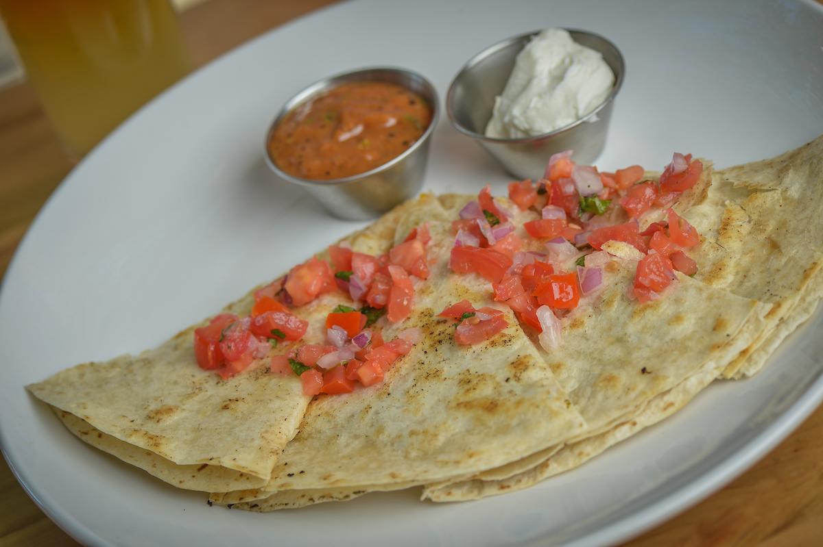 Order Cheese and Green Chile Quesadilla food online from The Blind Tiger store, Tucson on bringmethat.com