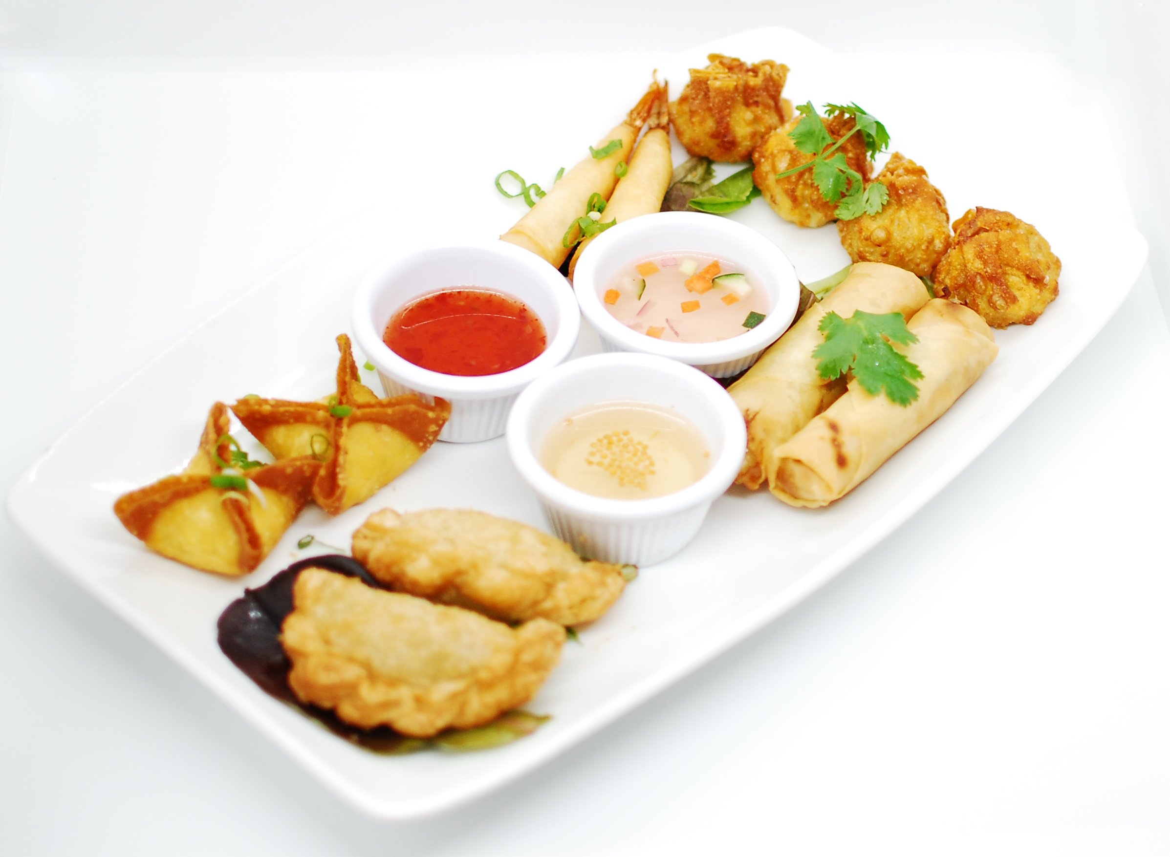Order Appetizer Sampler  food online from Yeti Spice Grill store, New York on bringmethat.com