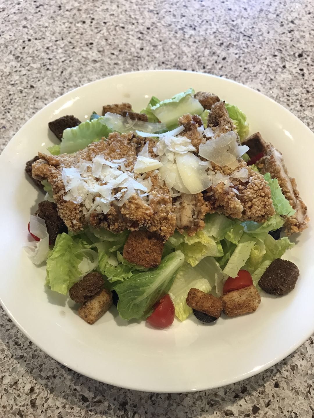 Order Caesar Salad with Chicken food online from Honey Honey Cafe store, Malden on bringmethat.com