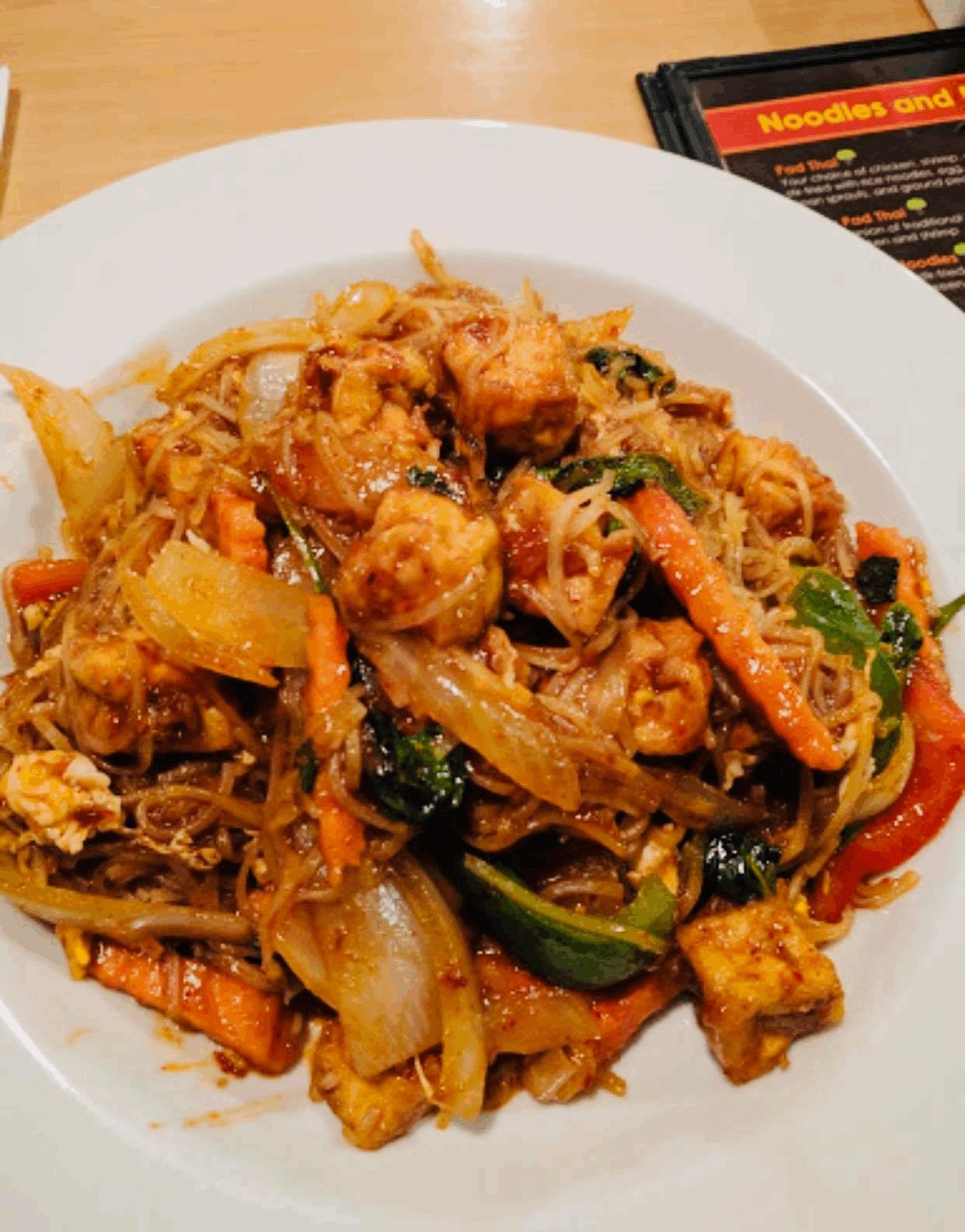 Order Fiery Pad Thai Lunch food online from Thai Time store, Worcester on bringmethat.com