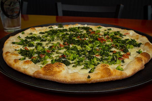 Order White Veggie Pizza - Small 12" food online from Brother's Pizza Chambersburg store, Chambersburg on bringmethat.com
