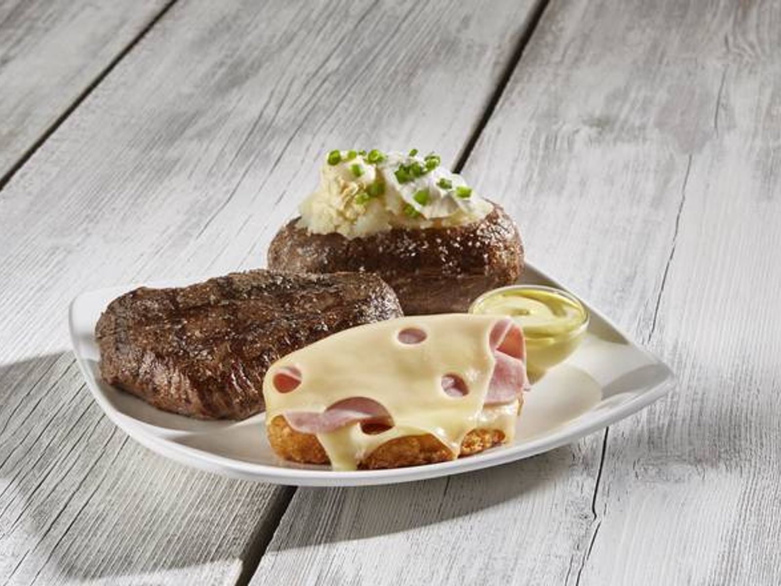 Order Steak and Malibu Chicken Combo food online from Sizzler store, Nampa on bringmethat.com