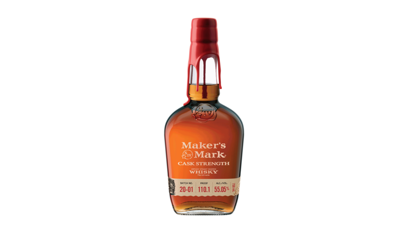 Order Maker's Mark Cask Strength Kentucky Straight Bourbon Whisky 375mL food online from Rancho Liquor store, Thousand Oaks on bringmethat.com