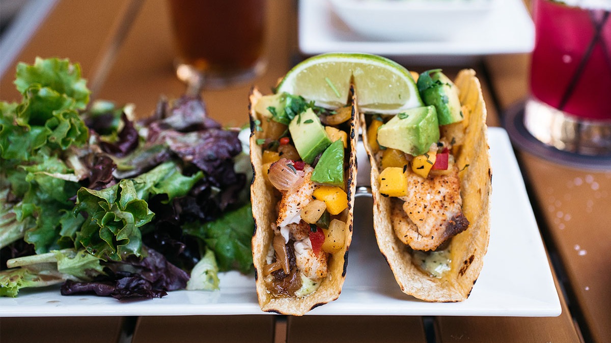 Order Acapulco Fish Tacos food online from Sedona Taphouse store, Fredericksburg on bringmethat.com